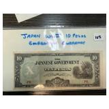JAPAN WWII 10 PESOS EMERGENCY CURRENCY