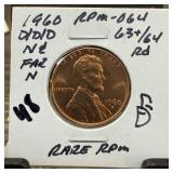 1960-D/D/D MEMORIAL PENNY CENT RARE RPM