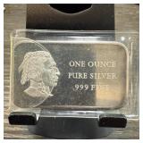 1 OZ .999 PURE SILVER BULLION BAR