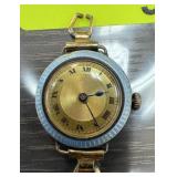 VTG 1920S 30S ENAMELED STERLING SILVER WATCH NOTE