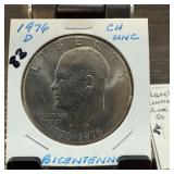 1976-D UNC IKE DOLLAR BICENTENNIAL