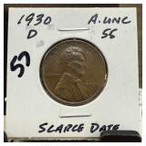 1930-D WHEAT PENNY CENT SCARCE DATE