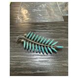 ZUNI TURQUOISE STERLING SILVER EVANS BRYANT WAATSA