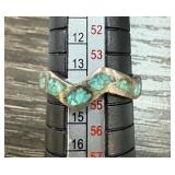 STERLING SILVER TURQUOISE RING