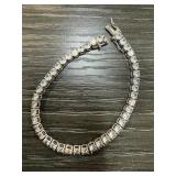 STERLING SILVER TENNIS BRACELET