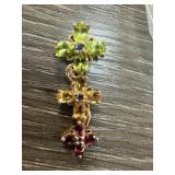 STERLING SILVER GEMSTONE PENDANT