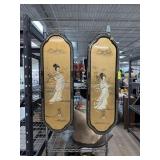 4PC HIGH RELIEF CHINESE LACQUERED PANELS