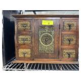 MEXICAN PRESSED STONE JEWELRY BOX