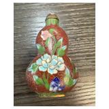 CHINESE CLOISONNE SNUFF / OPIUM BOTTLE