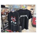 2PC METALLICA SHIRT & LED ZEPPELIN SHIRT