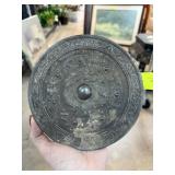 ANTIQUE CHINESE MIRROR DRAGONS