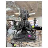 ANTIQUE BRONZE CHENREZIG SCULPTURE