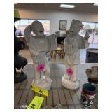 2PC BLANC DE CHINE CHINESE PORCELAIN SCULPTURES