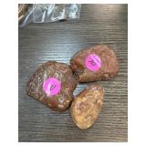 3PC ROCKS CARNELIAN / AGATE?