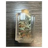 CHINESE REVERSE PAINTED SNUFF BOTTLE GLASS