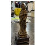 BRONZE MINIATURE GUAN YIN SCULPTURE