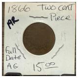 1866 2 CENT PIECE FULL DATE