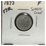 1873 SEATED LIBERTY SILVER DIME