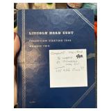 WHEAT / MEMORIAL CENT ALBUM 105 COINS MANY BU