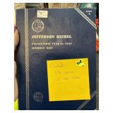 JEFFERSON NICKEL COIN ALBUM 33 COINS 5 ARE SILVER
