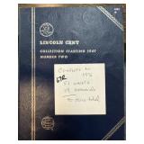 WHEAT MEMORIAL CENT ALBUM 90 COINS