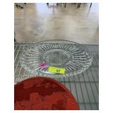 OVAL CRYSTAL RELISH TRAY