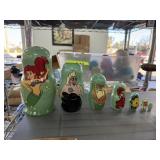 VTG LITTLE MERMAID RUSSIAN NESTING DOLL SET