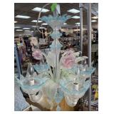 STUNNING VTG 1970S MURANO GLASS CHANDELIER NOTE