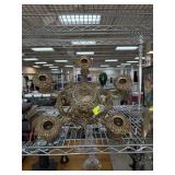 PRETTY VINTAGE BRONZED CHANDELIER