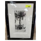 VINTAGE SIGNED ENGRAVING PRINT SARAH LING?