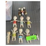 LOT OF BISQUE PORCELAIN FIGURINES