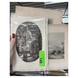 LOT OF MISC VINTAGE ENGRAVINGS PRINTS