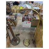 VTG HIGH QUALITY BRASS SHELL PHARMACY LAMP