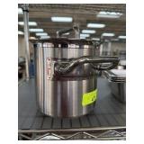 PIAZZA STAINLESS STEEL ITALY LIDDED POT NICE