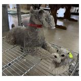 SCOTTY SCOTTIE DOG & PUP STATUARY / DECOR