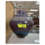 LARGE SIGNED POTTERY VASE NICE NOTE