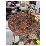 LARGE HAND MADE NATIVE AMERICAN COIL BASKET