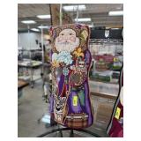 AMANDA LAWFORD? STANDING NEEDLEPOINT SANTA CLAUS