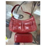 COLE HAAN LEATHER PURSE W LG JAMES AVERY PENDANT