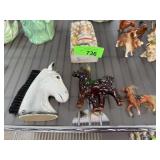 JAPAN WALL POCKET HORSE BRUSH / FIGURES