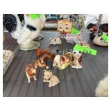 LOT OF DOG FIGURINES 1 AS IS