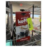 GOODCOOK KOFFE FRENCH PRESS COFFEE MAKER NEW 3C