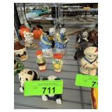 QTY 5 PAIRS VINTAGE SALT PEPPER SHAKERS