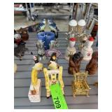 QTY 5 PAIRS VINTAGE SALT PEPPER SHAKERS