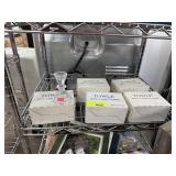 QTY 10 TOWLE CRYSTAL CANDLE HOLDERS