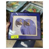 PAUL ROSS MACAW PRINT SIGNED