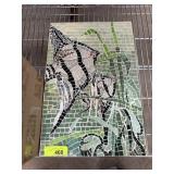 HAND MADE TILE MOSAIC FISH WALL ART SCULPTURE