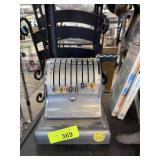 VINTAGE PAYMASTER CHECK WRITER W KEY