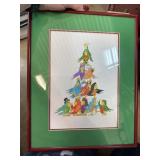 ORIGINAL PARROT CHRISTMAS TREE DRAWING
