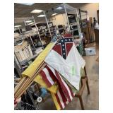 LOT OF MIXED FLAGS GADSEN AND MORE